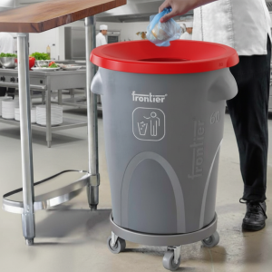 Round Bin 60 Slopping Lid with Dolly